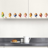 Egg-cups (Water Resistant Decal) Kalkomania ścienna Egg-cups (Water Resistant Decal) Kalkomania ścienna