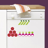 Graphic vegetable garden (Water Resistant Decal) Wall Decal