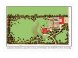 Suburban Residence, Called the Cedars, at Newport, Rhode Island Autocollant mural par J. Weidermann