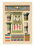 Egyptian Ornamental Architecture Wall Decal by J. Gardner Wilkinson