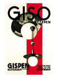 Giso Lamps Wall Decal by Wilhelm H. Gispen