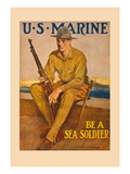 U.S. Marine, Be a Sea Soldier Vinilos decorativos por Clarence F. Underwood U.S. Marine, Be a Sea Soldier Vinilos decorativos por Clarence F. Underwood