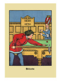 Billiards, c.1873 Wall Decal by J.e. Rogers