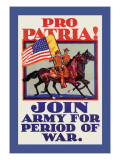 Pro Patria! Join Army for Period of War Wall Decal by H. Devitt Welsh