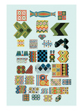 Patterns from Egyptian Ceilings Wall Decal by J. Gardner Wilkinson