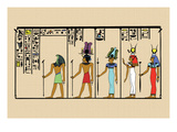 Horus, Ras, Isis and Ra-Ta Wall Decal by J. Gardner Wilkinson