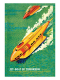 Jet-Boat of Tomorrow Wall Decal by James B. Settles