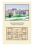 Boston Elementary School Wall Decal by Geo E. Miller