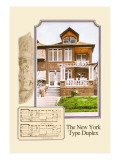 The New York Type Duplex Wall Decal by Geo E. Miller