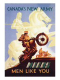 Canada's New Army: Men Like You Autocollant mural par M. Gagnon