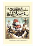 Puck Magazine: A Weak Combination Suspension Bridge Wall Decal by F. Graetz