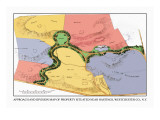 Approach and Division Map of Property Situated near Hastings, New York Autocollant mural par J. Weidermann