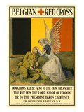 Belgian Red Cross Wall Decal by Charles A. Buchel