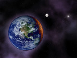 In This Artist's Visualization, the Earth is Shown at the Outer Edges of the Known Solar System Photographic Print by Stocktrek Images 