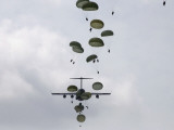 August 21, Army Soldiers Jump out of a C-17 Globemaster III Photographic Print by Stocktrek Images 