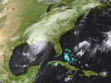 Hurricane Katrina Moved Ashore Over Southeast Louisiana and Southern Mississippi on August 29, 2005 Photographic Print by Stocktrek Images 