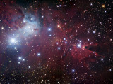 NGC 2264, the Cone Nebula Region Photographic Print by Stocktrek Images 