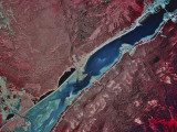Satellite Image of Gastineau Channel and Juneau, Alaska Photographic Print by Stocktrek Images 