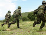 Royal Thai Marines Rush Forward to Secure the Site During an Amphibious Raid Exercise Photographic Print by Stocktrek Images 