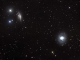 Messier 77 (NGC 1068), and NGC 1055 are Both Spiral Galaxies Located in the Constellation Cetus Photographic Print by Stocktrek Images 