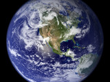 Spectacular Detailed True-Color Image of the Earth Showing the Western Hemisphere Photographic Print by Stocktrek Images 