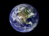 Full Earth Showing North America Photographic Print by Stocktrek Images 