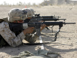 A Corpsman Fires His M16A2 Service Rifle to Acquire a Battle Sight Zero Photographic Print by Stocktrek Images 