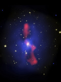 This is a New Composite Image of Galaxy Cluster MS0735.6+7421 Photographic Print by Stocktrek Images 