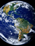 Full Earth Showing the Americas Photographic Print by Stocktrek Images 