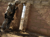 US Army Sergeant Looks for a Sniper Who Has Fired Rounds in the Area During a Patrol Photographic Print by Stocktrek Images 