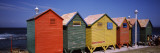 Colorful Huts on the Beach, St. James Beach, Cape Town, Western Cape Province, South Africa Wall Decal by Panoramic Images 