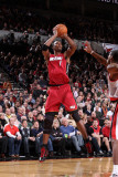Miami Heat v Portland Trail Blazers, Portland, OR - January 9: Chris Bosh Photographic Print by Sam Forencich