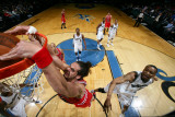 Chicago Bulls v Washington Wizards, Washington, DC - February 28: Joakim Noah and Rashard Lewis Photographic Print by Ned Dishman