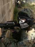 A Marine Provides Security for a Building in Combat Town after It was Cleared of Insurgents Photographic Print by Stocktrek Images 