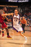 Cleveland Cavaliers  v Phoenix Suns, Phoenix - January 9: Steve Nash and J.J. Hickson Photographic Print by Barry Gossage