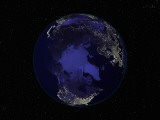 Earth Centered on the North Pole Photographic Print by Stocktrek Images 