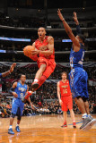 2011 NBA All Star Game, Los Angeles, CA - February 20: Russell Westbrook and Joe Johnson Photographic Print by Andrew Bernstein