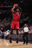 Miami Heat v Portland Trail Blazers, Portland, OR - January 9: Dwayne Wade Photographic Print by Sam Forencich