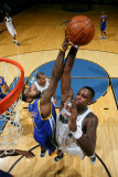 Golden State Warriors v Washington Wizards, Washington, DC - March 2: Andray Blatche and Dorell Wri Photographic Print by Ned Dishman