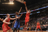 2011 NBA All Star Game, Los Angeles, CA - February 20: Kobe Bryant and Chris Bosh Photographic Print by Noah Graham