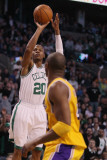 Los Angeles Lakers v Boston Celtics, Boston, MA - February 10: Ray Allen and Kobe Bryant Photographic Print by Elsa 