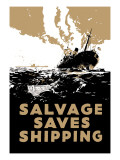 Salvage Saves Shipping Wall Decal by E. Oliver