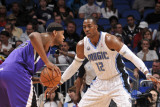 Sacramento Kings v Orlando Magic, Orlando, FL - February 23: DeMarcus Cousins and Dwight Howard Photographic Print by Fernando Medina