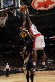 Utah Jazz v Toronto Raptors, Toronto, CA - March 9: Ed Davis and Jeremy Evans Photographic Print by Ron Turenne