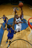Golden State Warriors v Washington Wizards, Washington, DC - March 2: Trevor Booker and Dorell Wrig Photographic Print by Ned Dishman