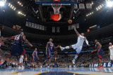 Atlanta Hawks v Denver Nuggets, Denver - February 28: J.R. Smith and Jamal Crawford Photographic Print by Garrett Ellwood