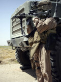 Lance Corporal Provides Security for Marines During Operation Clean Sweep Photographic Print by Stocktrek Images 