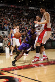 Sacramento Kings v Toronto Raptors, Toronto, Canada - January 9: Jermaine Taylor and Linas Kleiza Photographic Print by Ron Turenne
