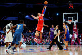 T-Mobile Rookie Challenge and Youth Jam, Los Angeles, CA - February 18: Blake Griffin and Taj Gibso Photographic Print by Kevork Djansezian