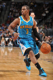 New Orleans Hornets v Denver Nuggets, Denver - January 9: Chris Paul Fotografisk tryk af Garrett Ellwood New Orleans Hornets v Denver Nuggets, Denver - January 9: Chris Paul Fotografisk tryk af Garrett Ellwood